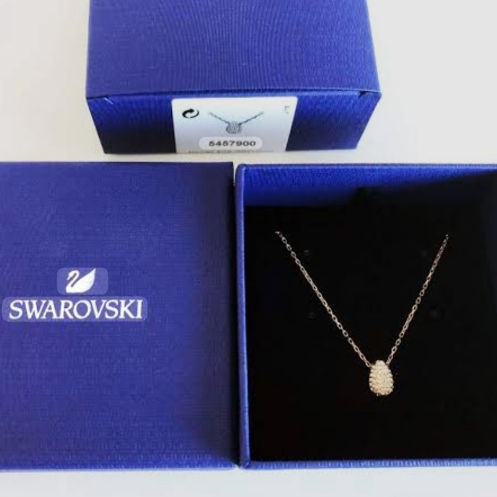 Swarovski Gold Crystal Pendant Necklace
